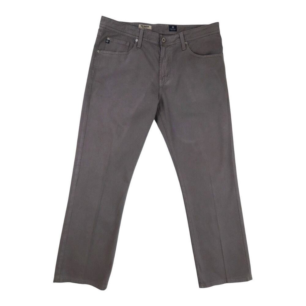 Adriano Goldschmied Mens The Protege AG Jeans Sz 40x34 Stone Gray straight leg - Picture 3 of 12